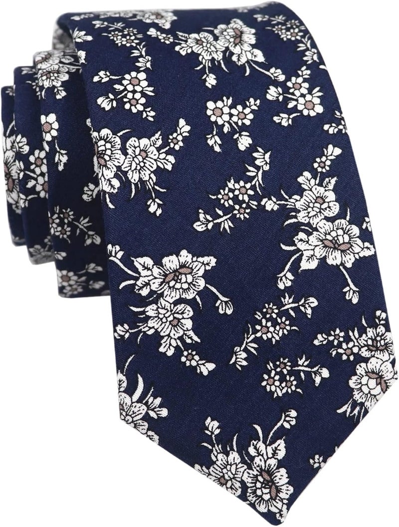 Men's Skinny Solid Color Tie Causal Cotton Linen Narrow Slim cut Necktie
